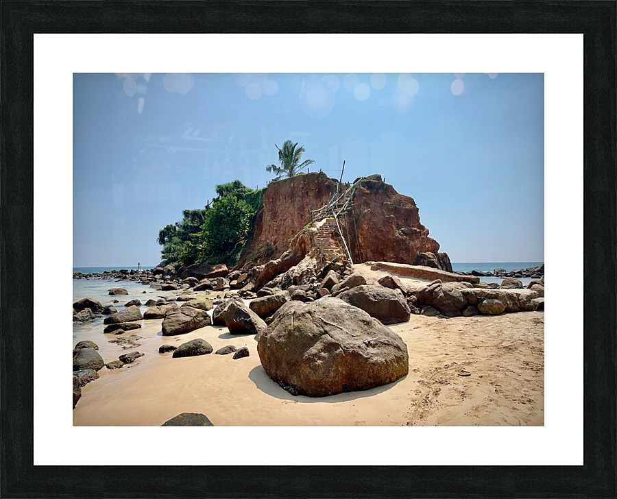 Parrot Rock Sri Lanka Picture Frame print