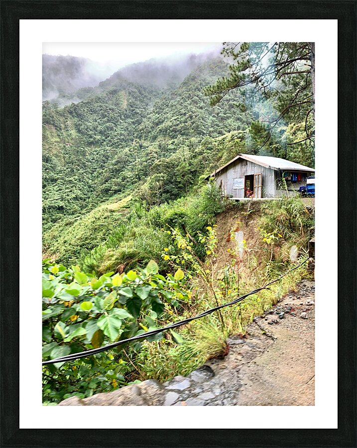 Living in the Mountains Picture Frame print