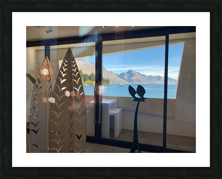 Queenstown Lake by the Window Picture Frame print