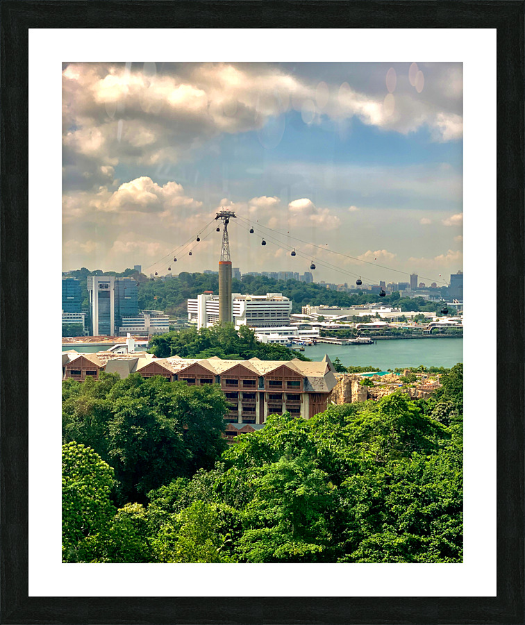 Singapore Cable Car Picture Frame print