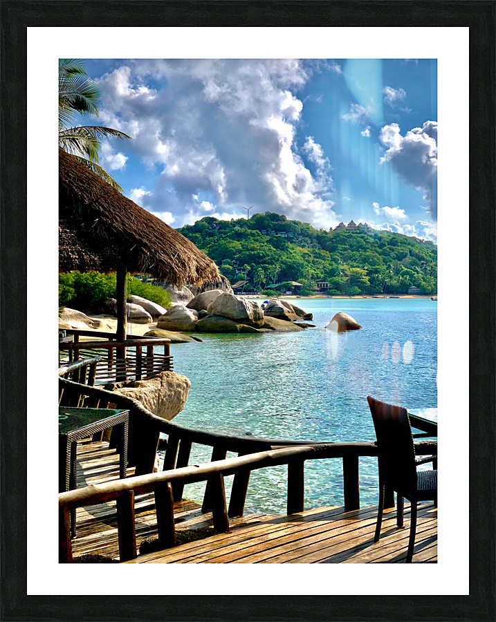 View on Chalok Bay Koh Tao Picture Frame print