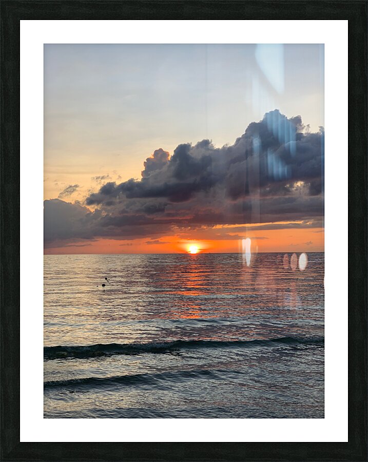 Sweet Orange Sunset Picture Frame print