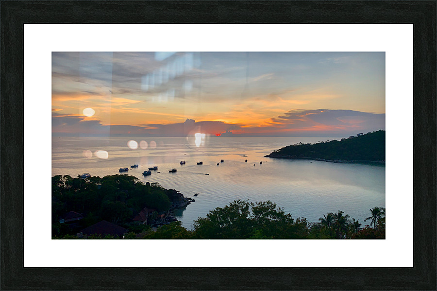 Sunset in Chalok Bay Koh Tao Thailand Picture Frame print