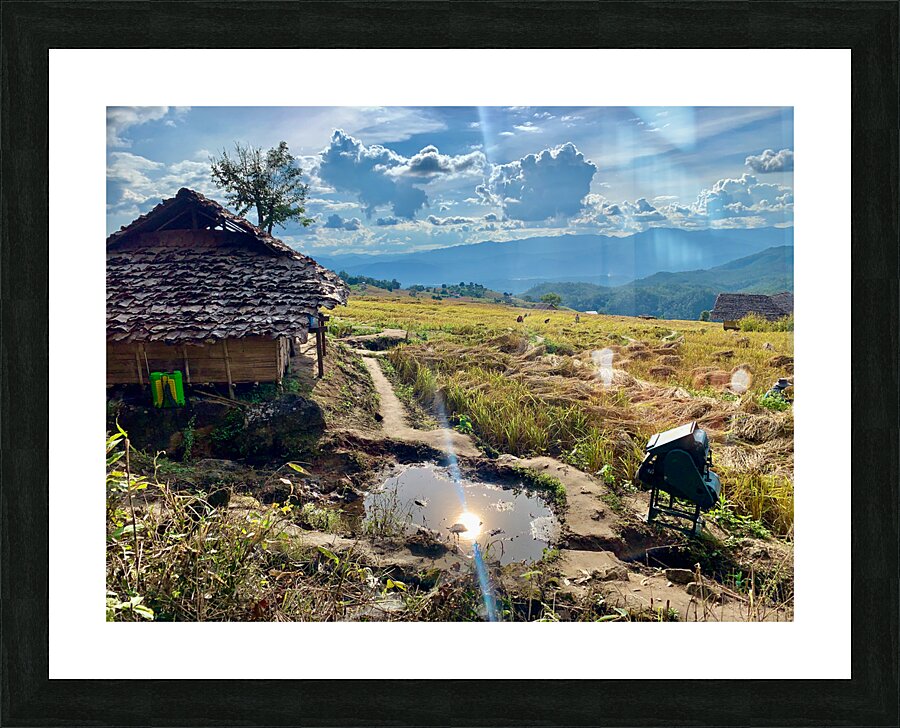 Sun Reflecting in the Puddle Impression et Cadre photo