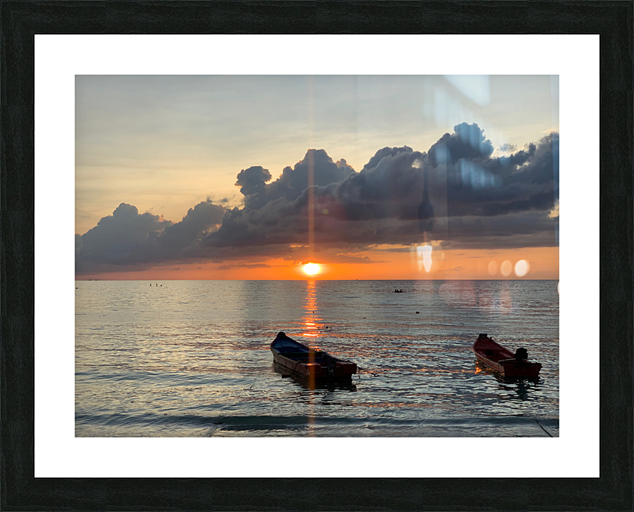 Sweet Orange Sunset 2 Picture Frame print