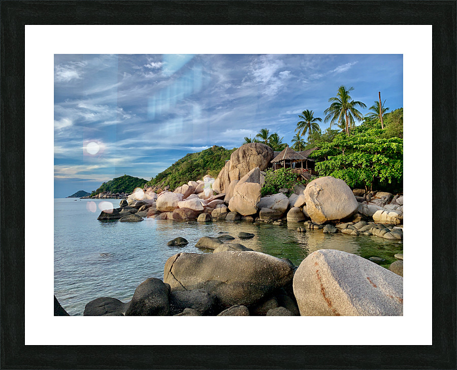 Koh Tao Coast Picture Frame print