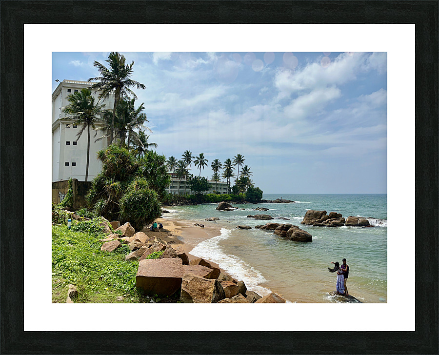 Railroad by the Ocean 2 Picture Frame print