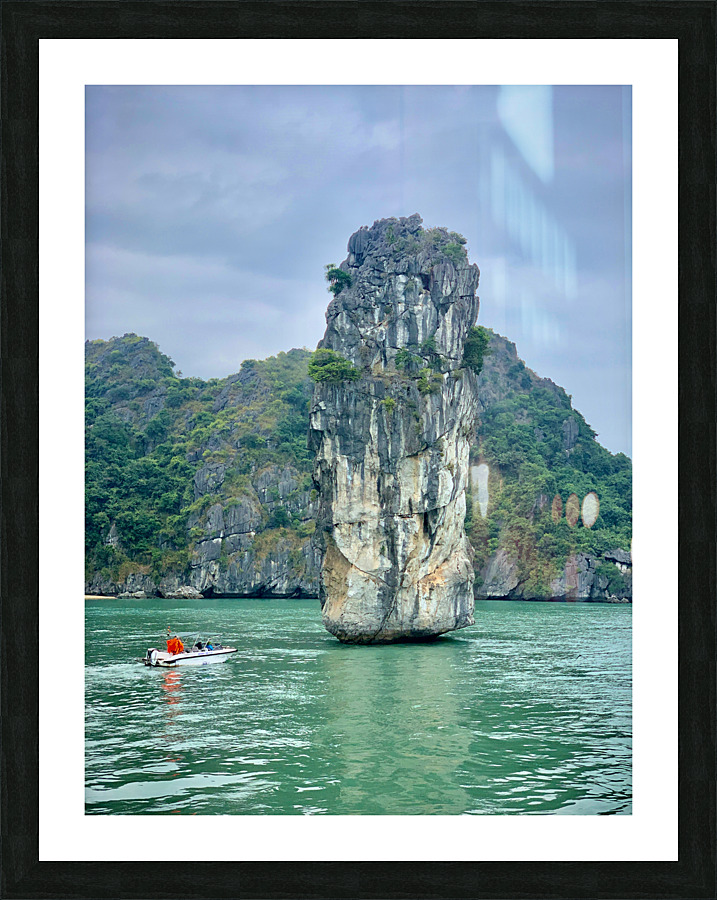 Strait Rock on the Water Picture Frame print