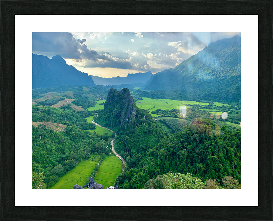 Nam Xay Viewpoint Vang Vieng Laos 1 Picture Frame print