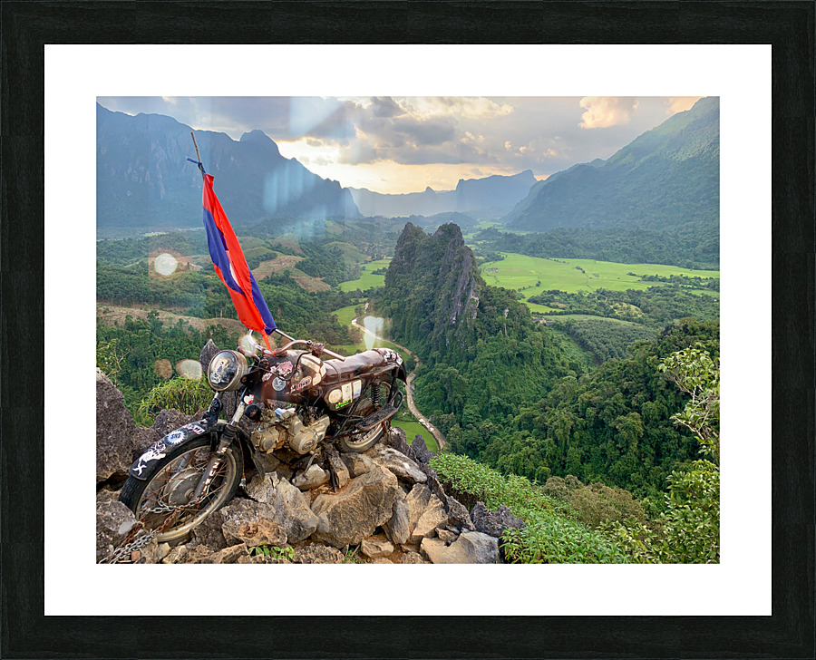 Nam Xay Viewpoint Vang Vieng Laos 2 Picture Frame print