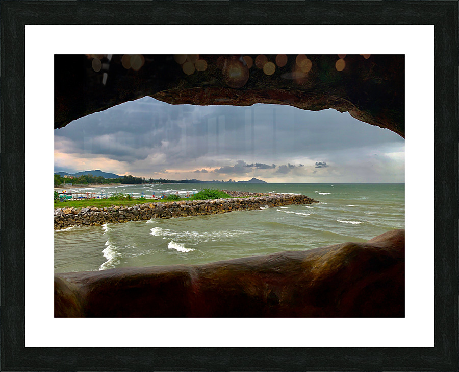View from Wat Tham Khao Tao Hua Hin Thailand 3 Picture Frame print