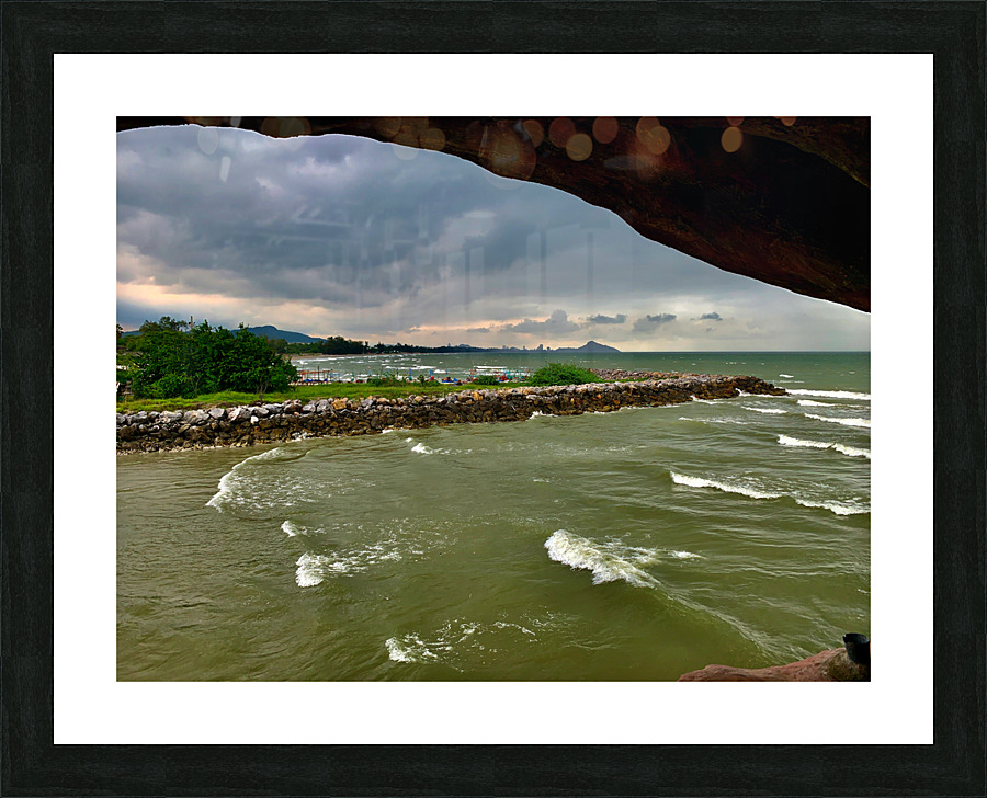 View from Wat Tham Khao Tao Hua Hin Thailand 2 Picture Frame print