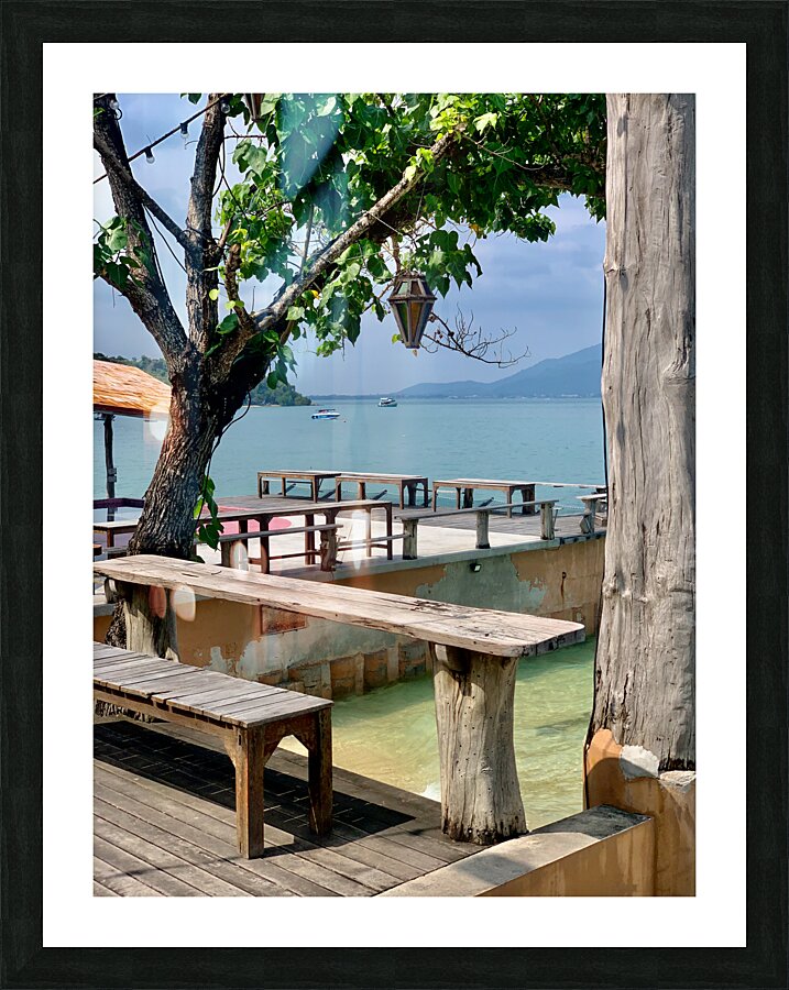 Patio with a View Picture Frame print