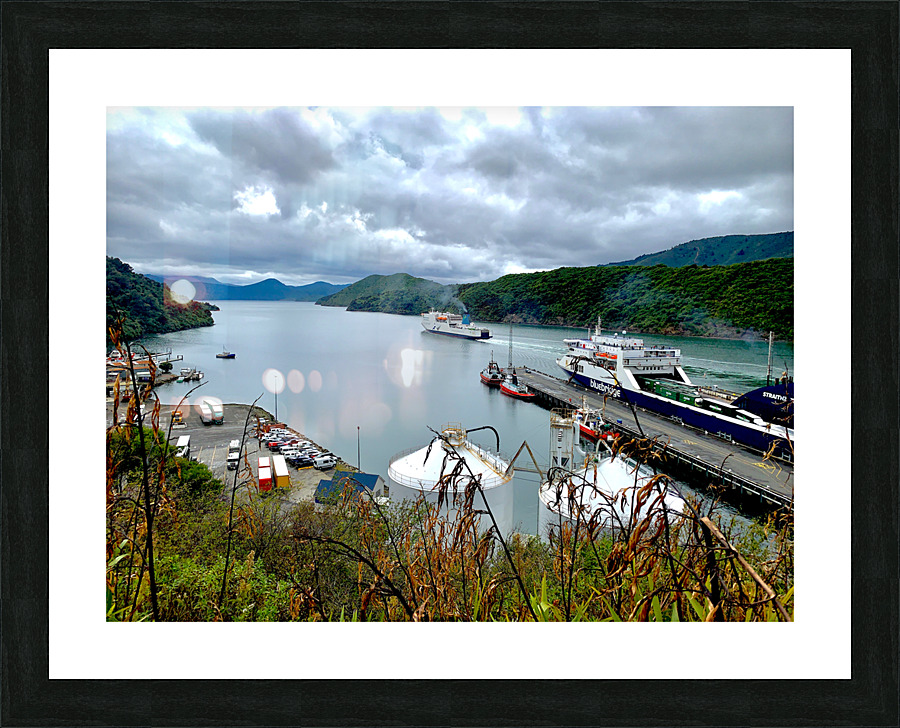 Pictons Ferry New Zealand Picture Frame print