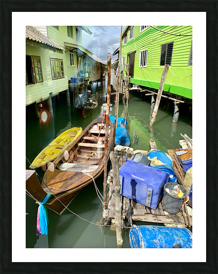 Koh Panyee Island Village Thailand Picture Frame print