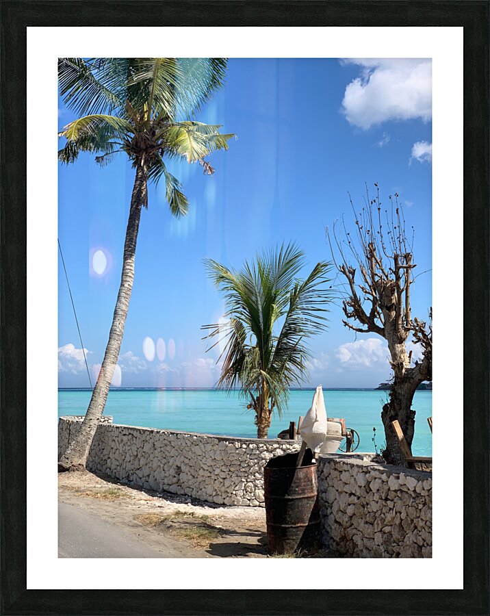 Nice View on the Blue Water Picture Frame print