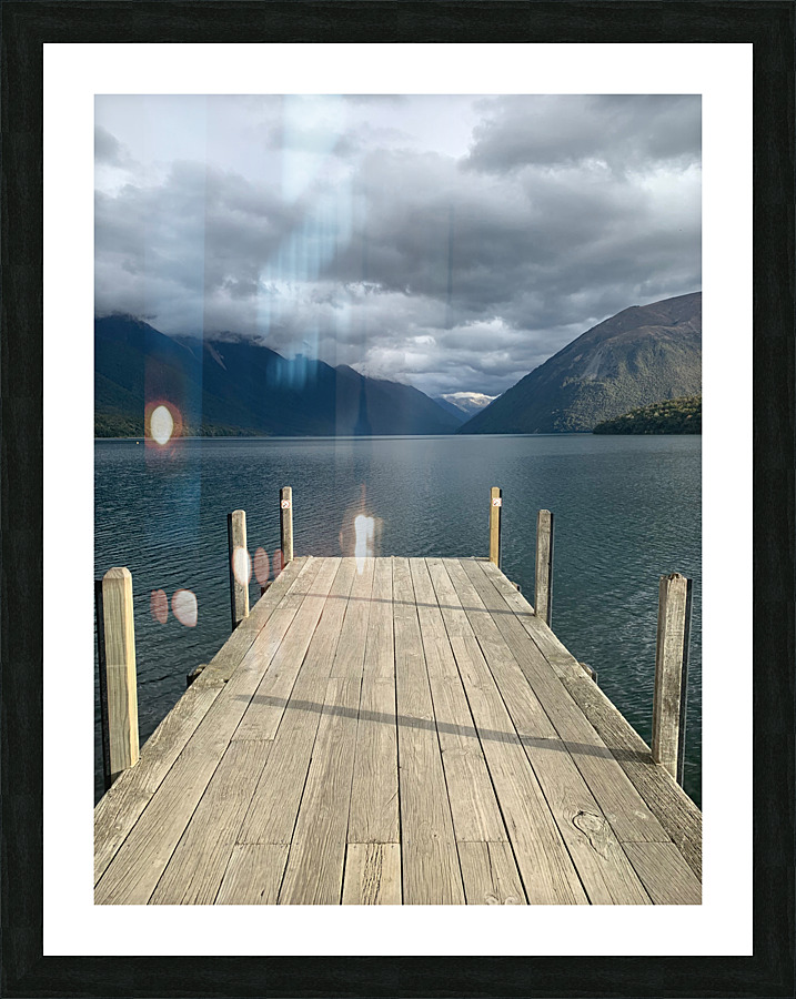 The Dock on Lake Rotoiti New Zealand Picture Frame print