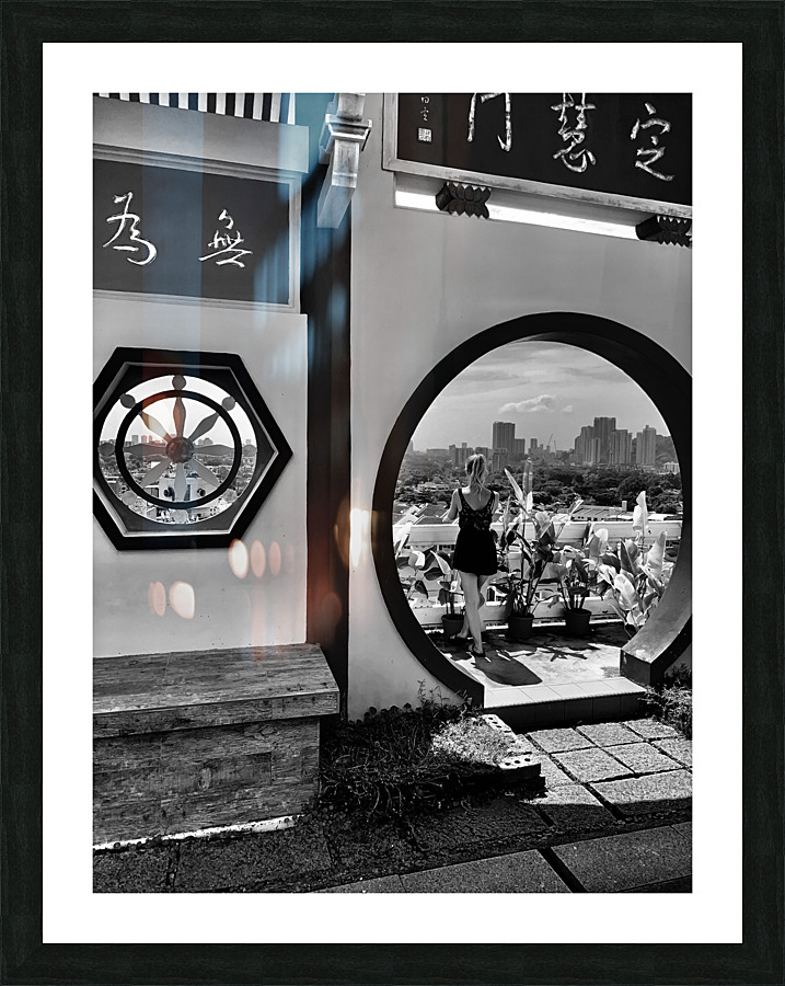 BW Kek Lok Si Temple Penang Malaysia Picture Frame print