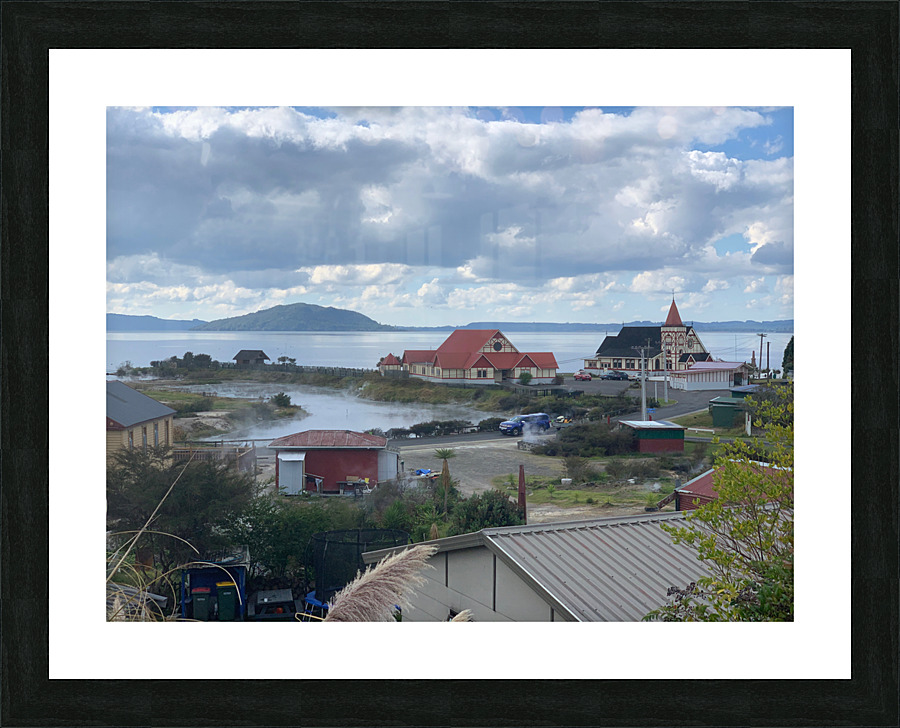 Rotorua City New Zealand Picture Frame print