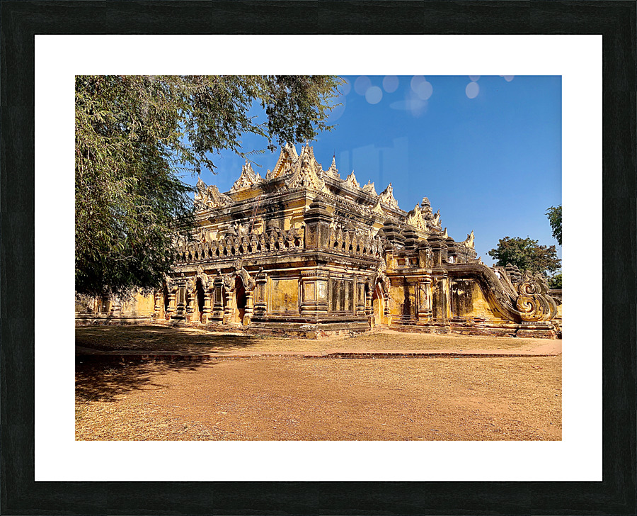 Me Nu Brick Monastery Myanmar Picture Frame print