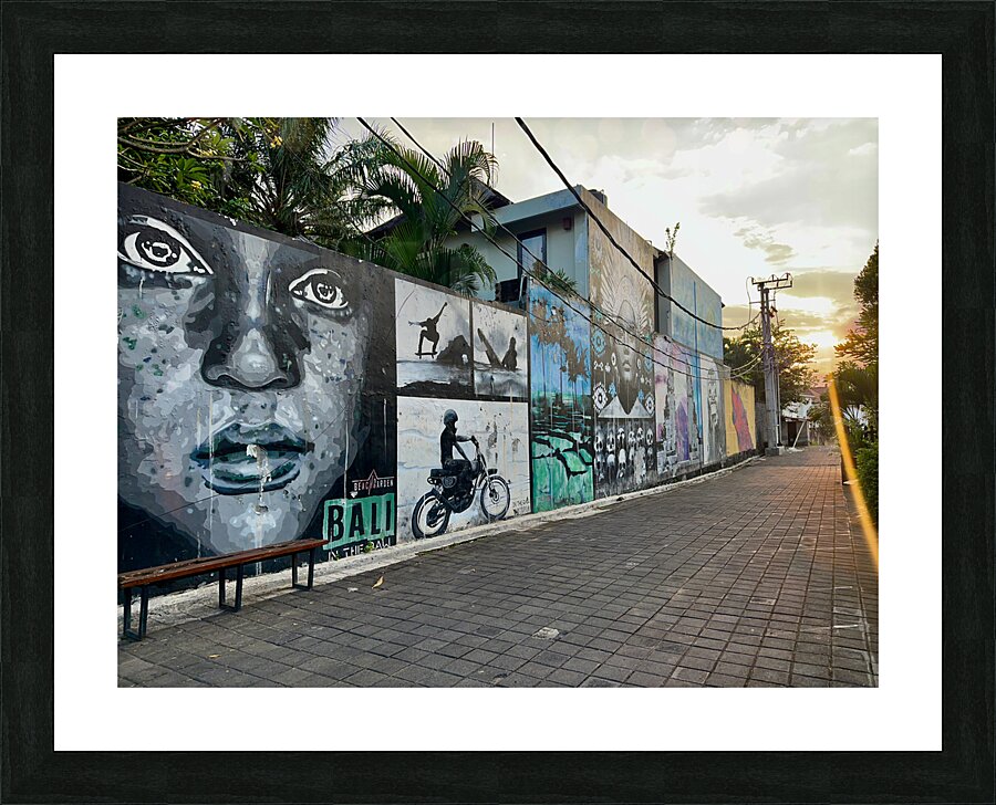 Bali Art Sunset Picture Frame print