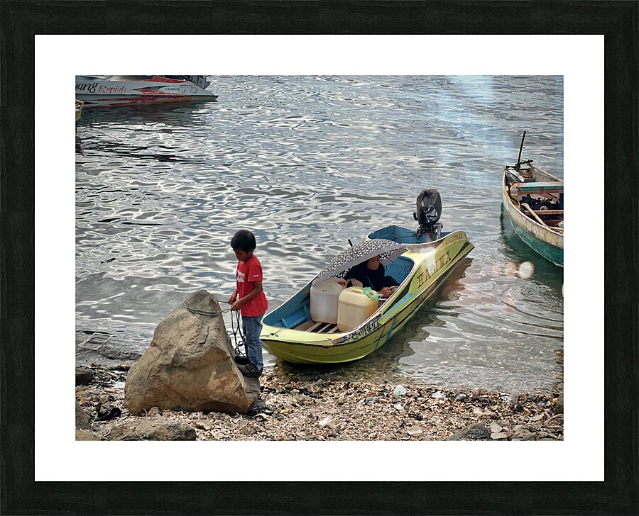 Secure the Boat Picture Frame print