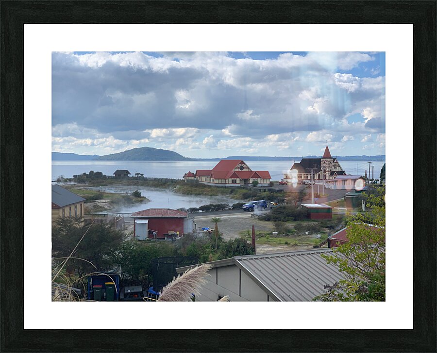 Rotorua City New Zealand Picture Frame print