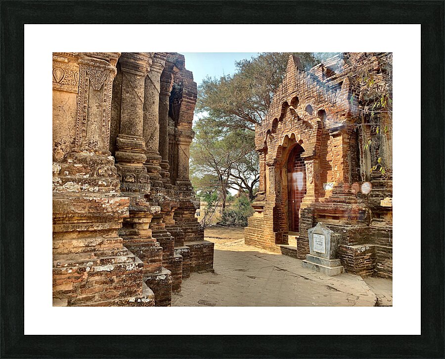 Myanmar Temple Picture Frame print