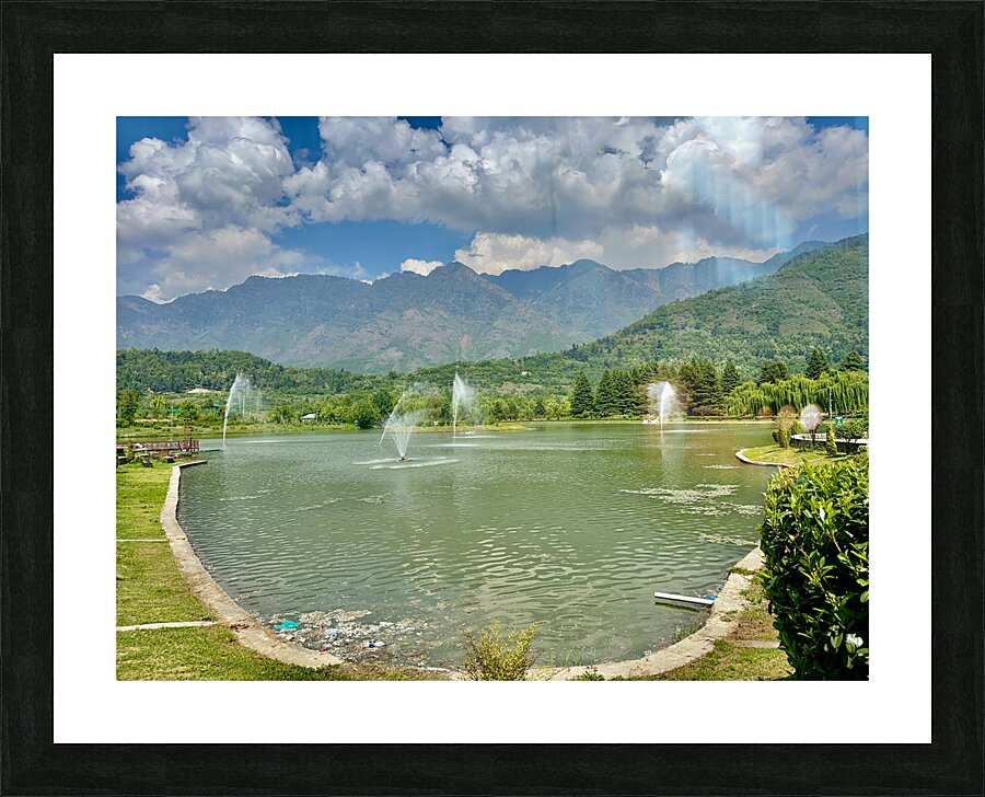 Water Fountains Picture Frame print