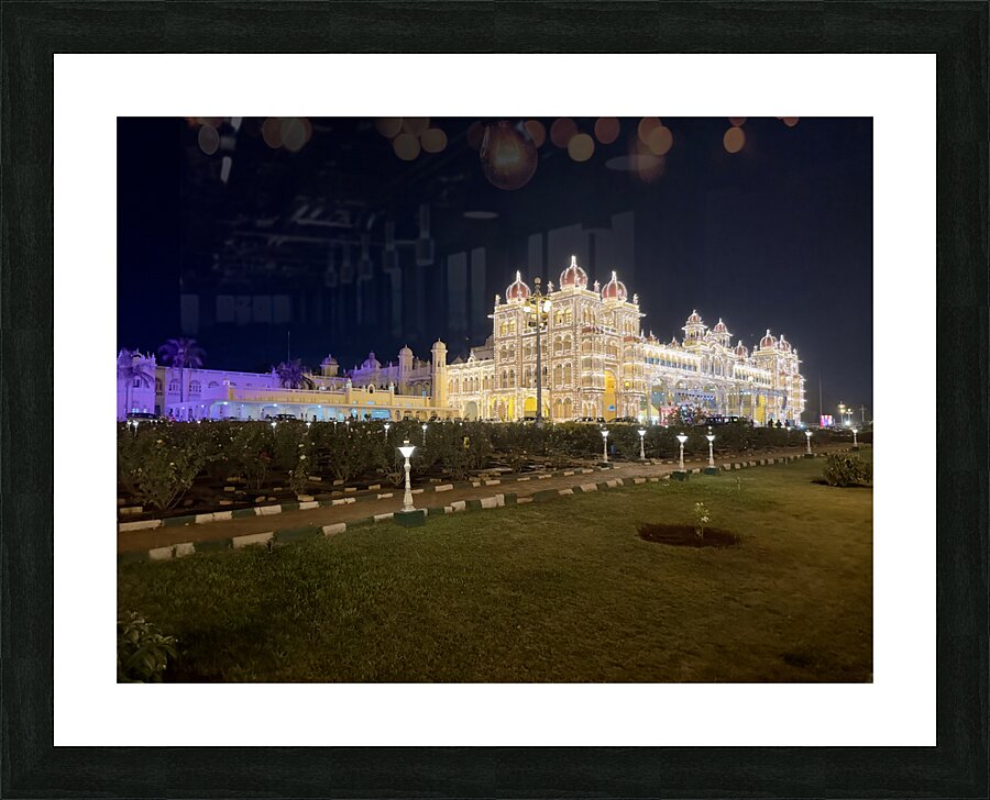 Mysore Palace at Night 2 Picture Frame print