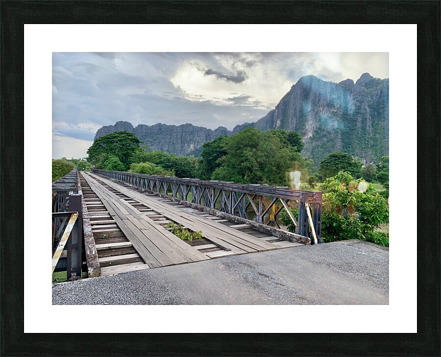 The Wooden Bridge Picture Frame print