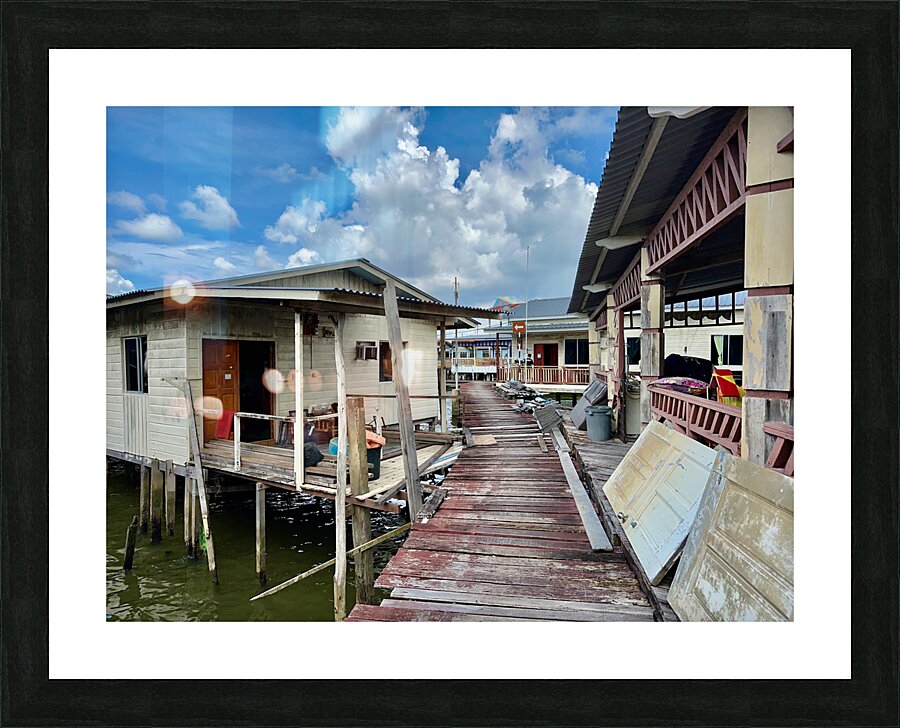 Kampong Ayer Floating Village Brunei 3 Picture Frame print