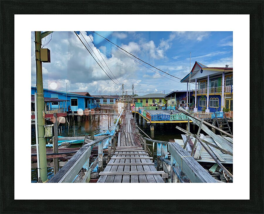 Kampong Ayer Floating Village Brunei 4 Picture Frame print