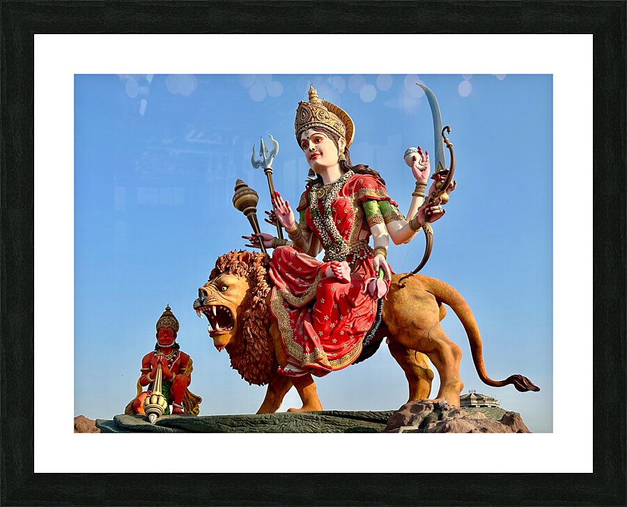 Maa Vaishno Devi Dham Statue Vrindavan India Picture Frame print