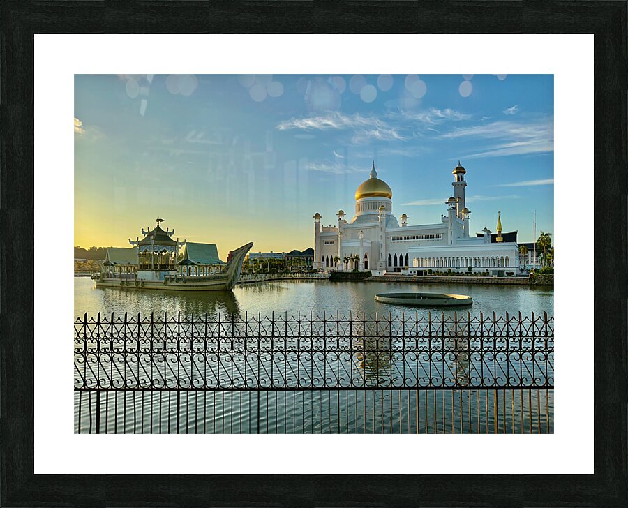 Omar Ali Saifuddien Mosque Collection Brunei 5 Picture Frame print