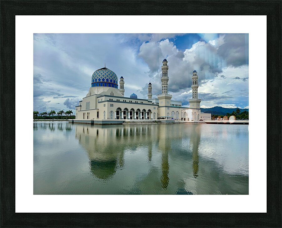 Masjid Bandaraya Mosque Kota Kinabalu 2 Picture Frame print