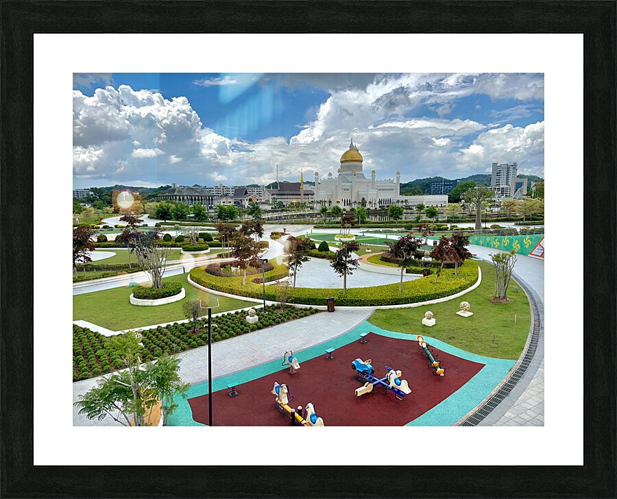 Omar Ali Saifuddien Mosque Collection Brunei 7 Picture Frame print