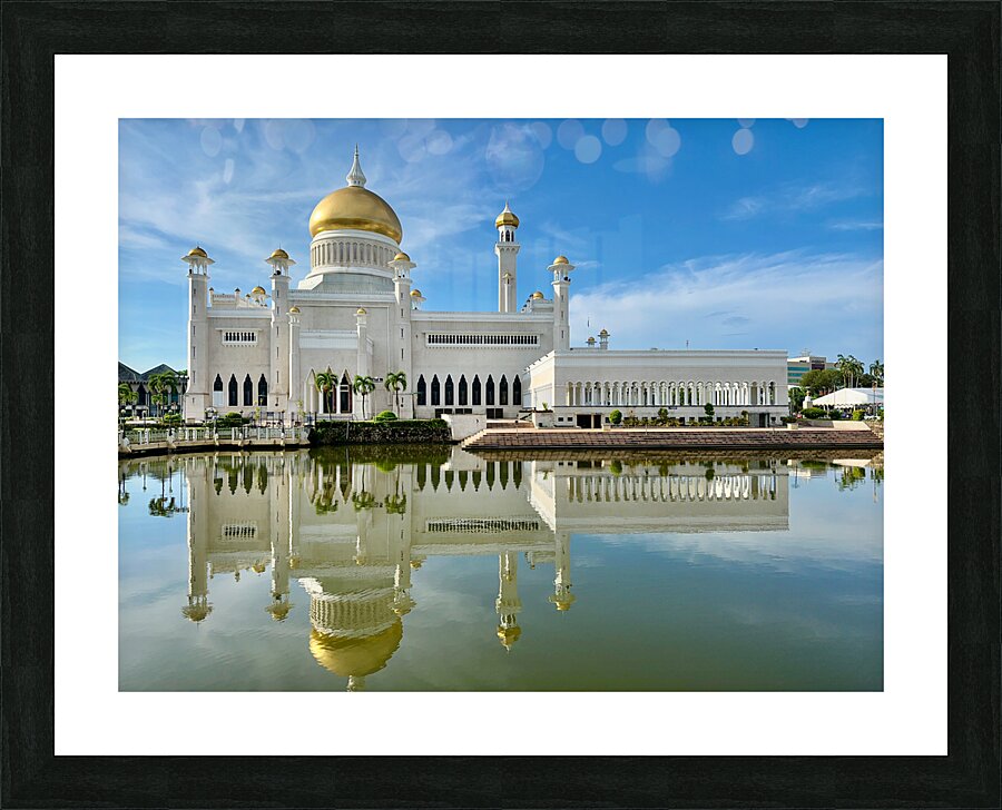Omar Ali Saifuddien Mosque Collection Brunei 9 Picture Frame print
