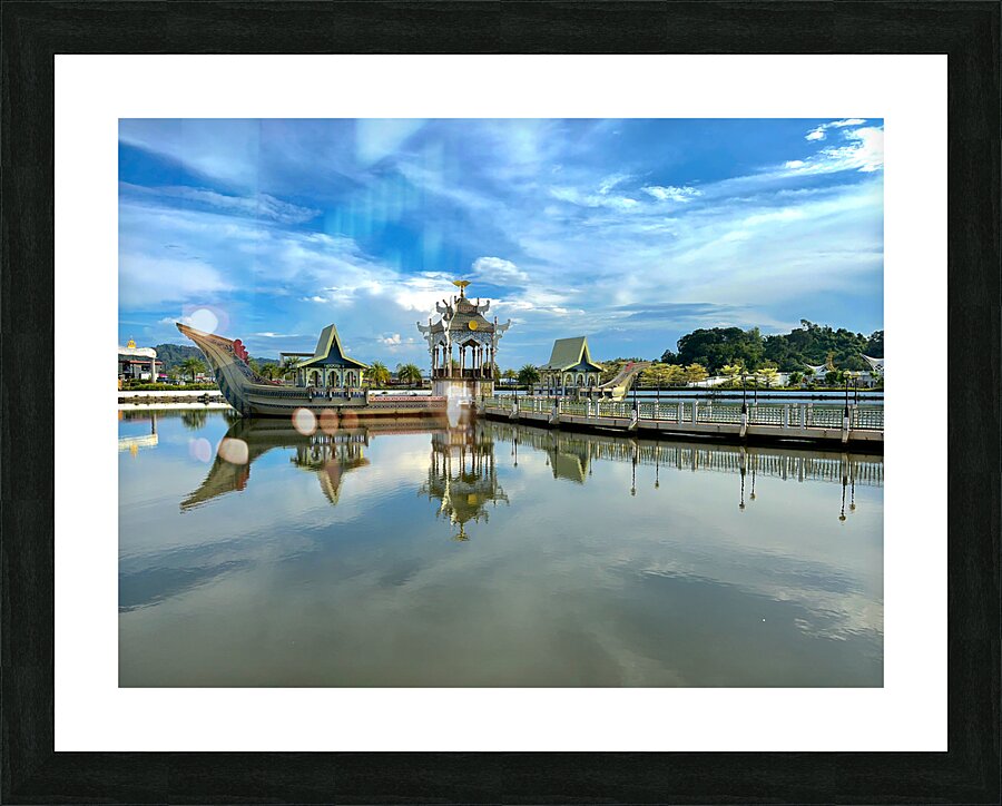 Omar Ali Saifuddien Mosque Collection Brunei 13 Picture Frame print