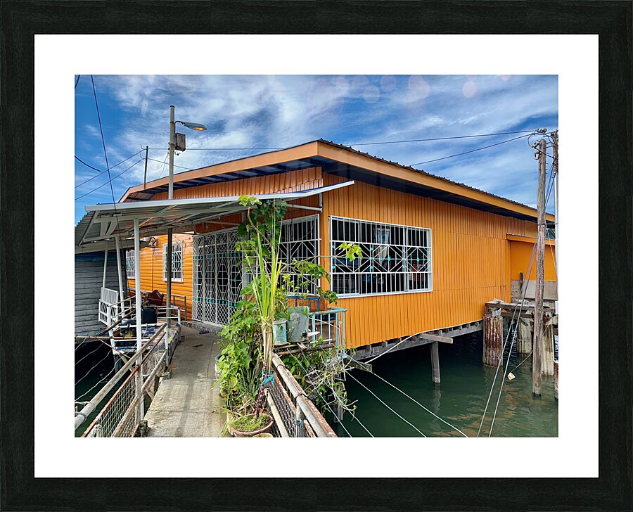 Sim Sim Traditional Floating Village in Sandakan 8 Picture Frame print