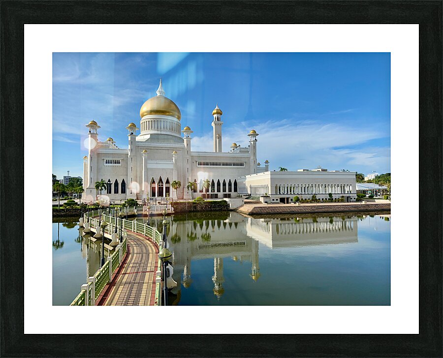 Omar Ali Saifuddien Mosque Collection Brunei 11 Picture Frame print