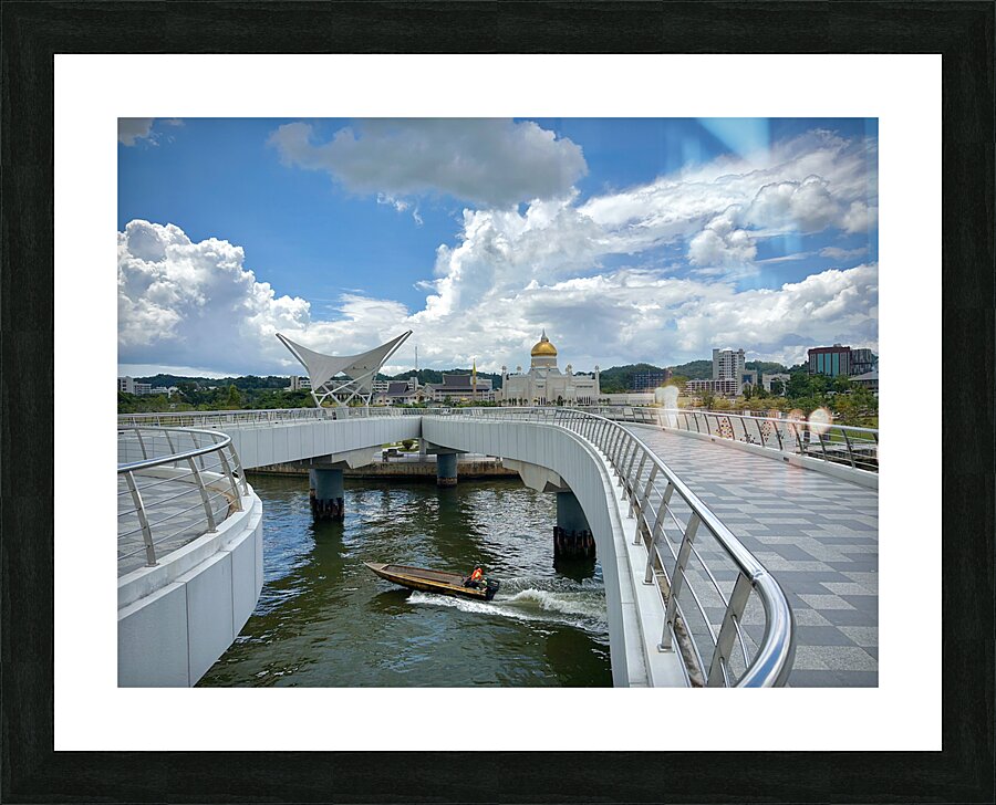 Omar Ali Saifuddien Mosque Collection Brunei 8 Picture Frame print