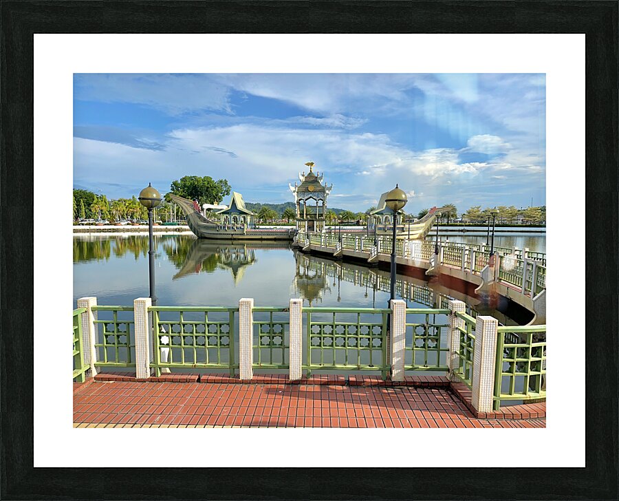 Omar Ali Saifuddien Mosque Collection Brunei 12 Picture Frame print