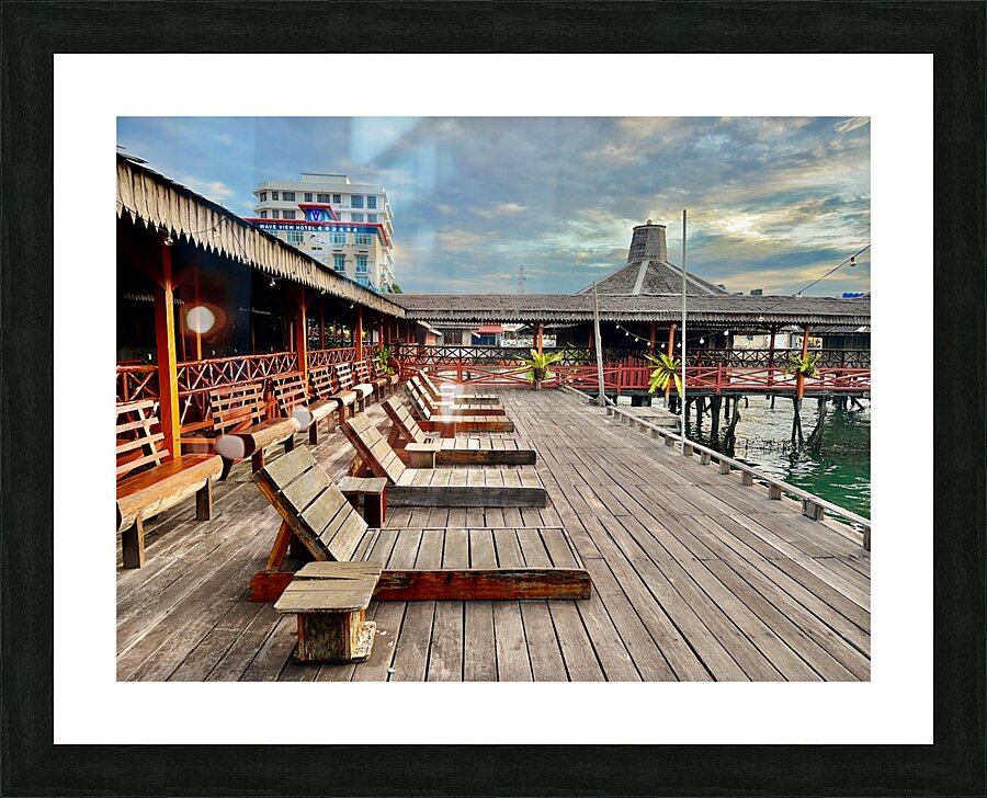 Semporna Marina Borneo 3 Picture Frame print