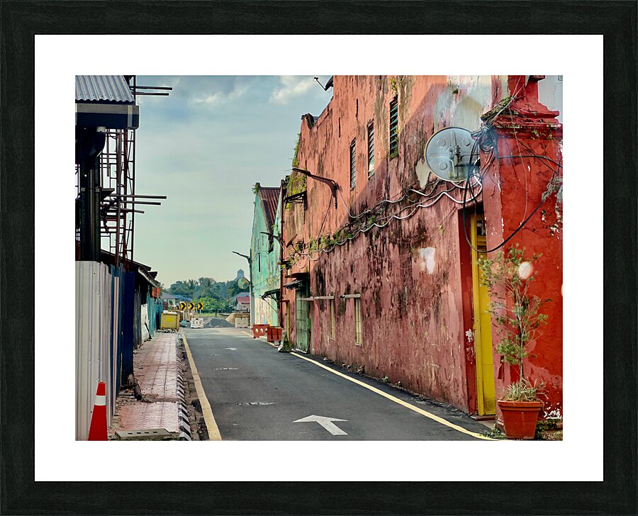 Streets of Kuching Borneo 2 Picture Frame print
