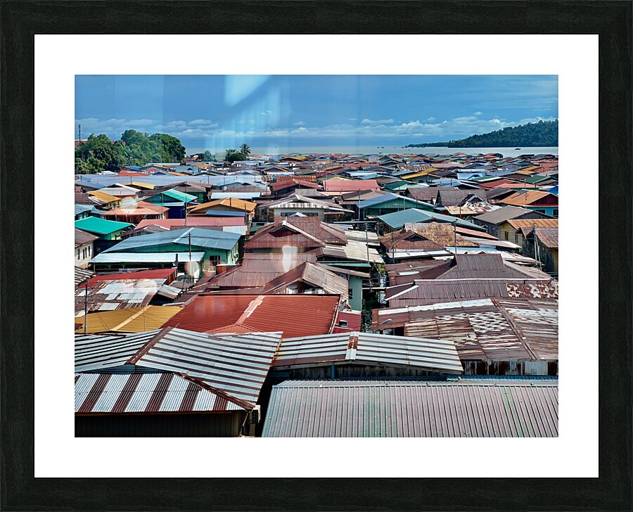 Sim Sim Traditional Floating Village in Sandakan 3 Picture Frame print