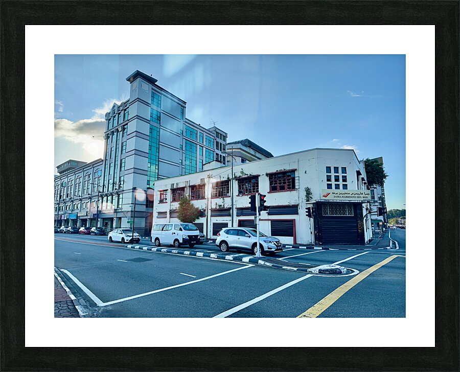 Streets of Bandar Seri Begawan Brunei Picture Frame print