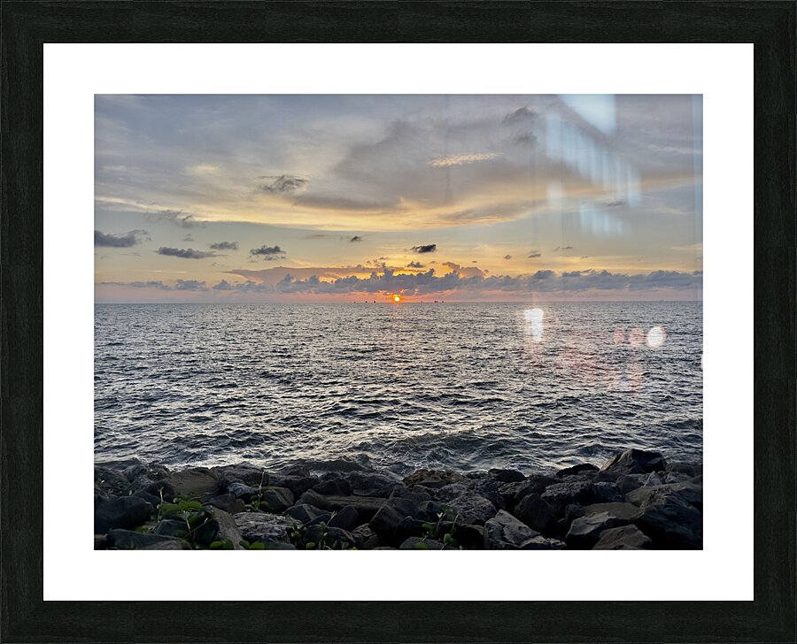 Sunset in Miri Picture Frame print