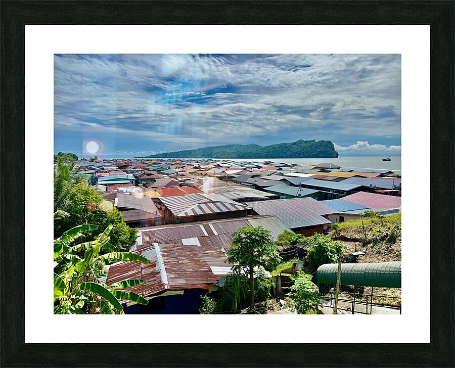 Sim Sim Traditional Floating Village in Sandakan 2 Picture Frame print