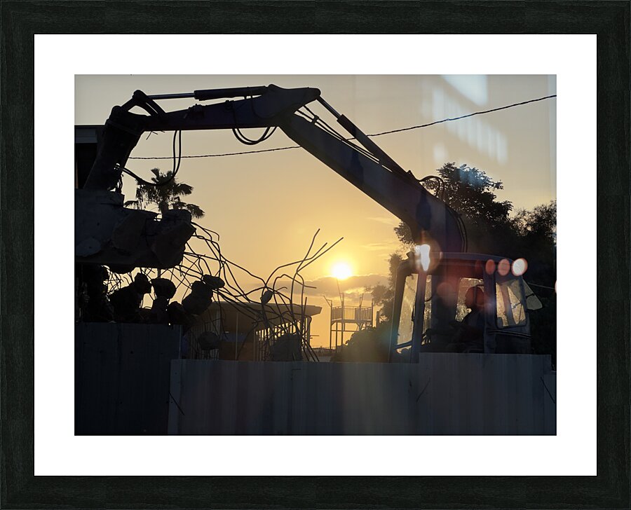 Sunset Excavator Bali Impression et Cadre photo